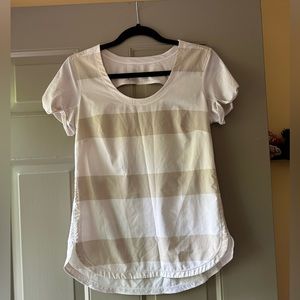 Open back lululemon shirt